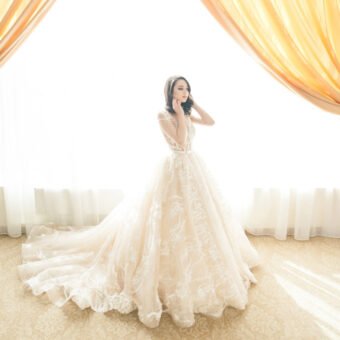 Column or sheath gowns